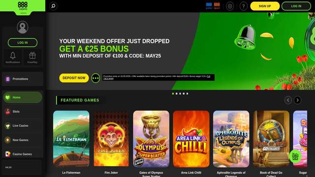 888 Global (utan svensk licens) casino