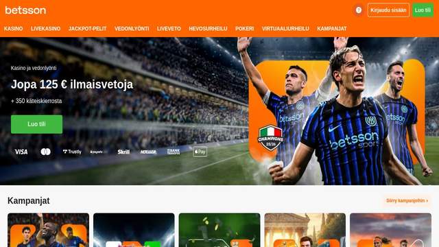 Betsson Group (utan svensk licens) casino